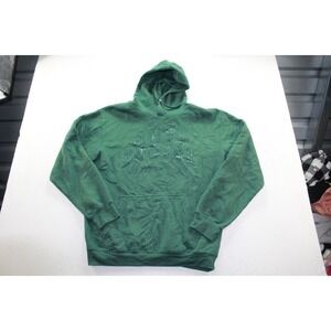 Eighty Eight Brand Hoodie Mens‎ Large Green Good Anti Social Pullover Hoodie